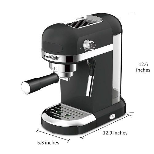 20 Bar Espresso Machine , 1350W High Performance, 1.4 Ldetachable transparent water tank, Thermo block beating system,With safety valve 20 Bar Espresso Machine , 1350W High Performance, 1.4 Ldetachable transparent water tank, Thermo block beating system,With safety valve
