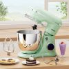 3-IN-1 Electric Stand Mixer, 660W 10-Speed With Pulse Button, Attachments include 6.5QT Bowl, Dough Hook, Beater, Whisk for Most Home Cooks, Agave Gre