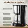 Drip Coffee Maker 12 Cup, Anti-Drip Coffee Machine, Auto Keep Warm Function