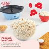 4.5 Qt. Stirring Electric Popcorn Popper, Lid, Serving Bowl & Convenient Storage, 18 Cups ‚Äì Sky Blue - New - 3 lbs.