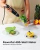 Immersion Blender Handheld, 3-in-1 Hand Blender Electric, 400W Handheld Blender, Stainless Steel Blade Stick Blender with Whisk, Milk Frother Attachme